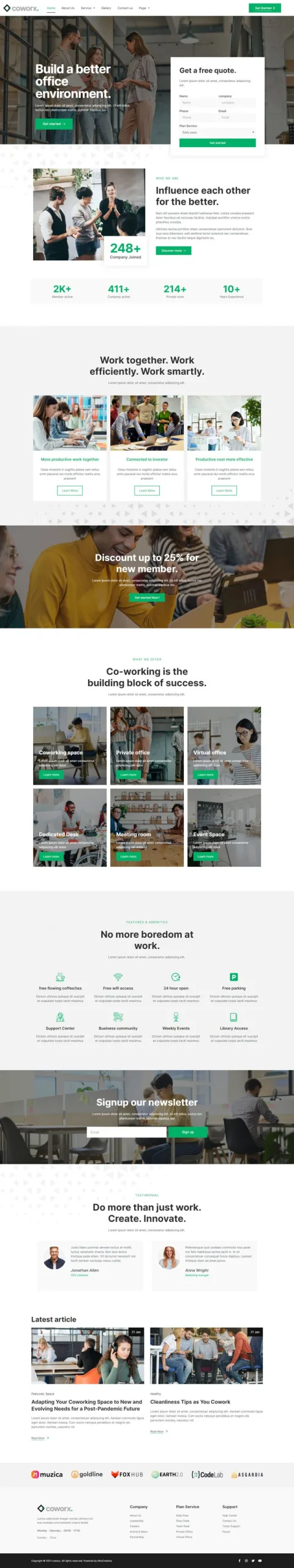 WordPress企業範本插图7